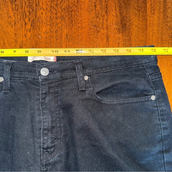 Levi’s Black Denim 550 Relaxed Bootcut Jeans Size 18‎ - Picture 4 of 7